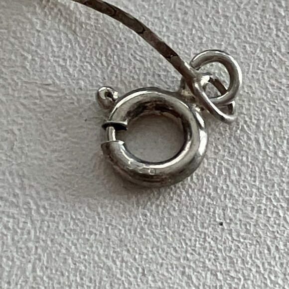 Blue Topaz Y Necklace 15.5” 925 Sterling Silver - Picture 6 of 6